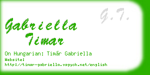 gabriella timar business card