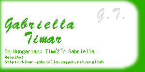 gabriella timar business card